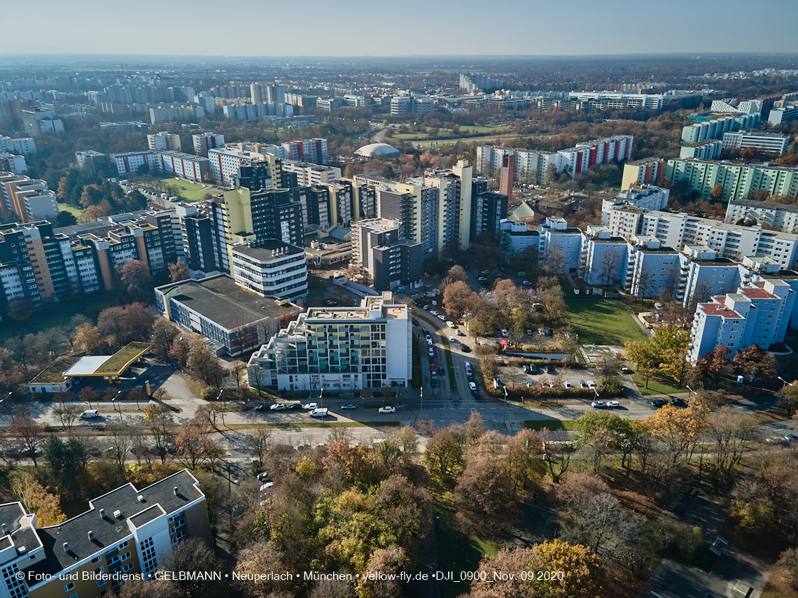 12.11./09.11.2020 - Marx-Zentrum und Umgebung am Karl-Marx-Ring in Neuperlach